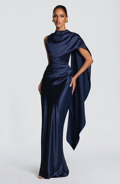 Vestido maxi Avendra - azul marino