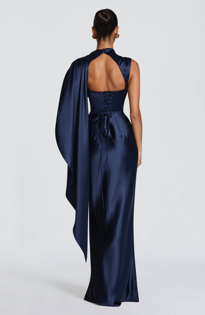 Vestido maxi Avendra - azul marino