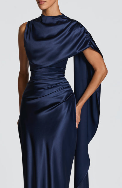 Vestido maxi Avendra - azul marino