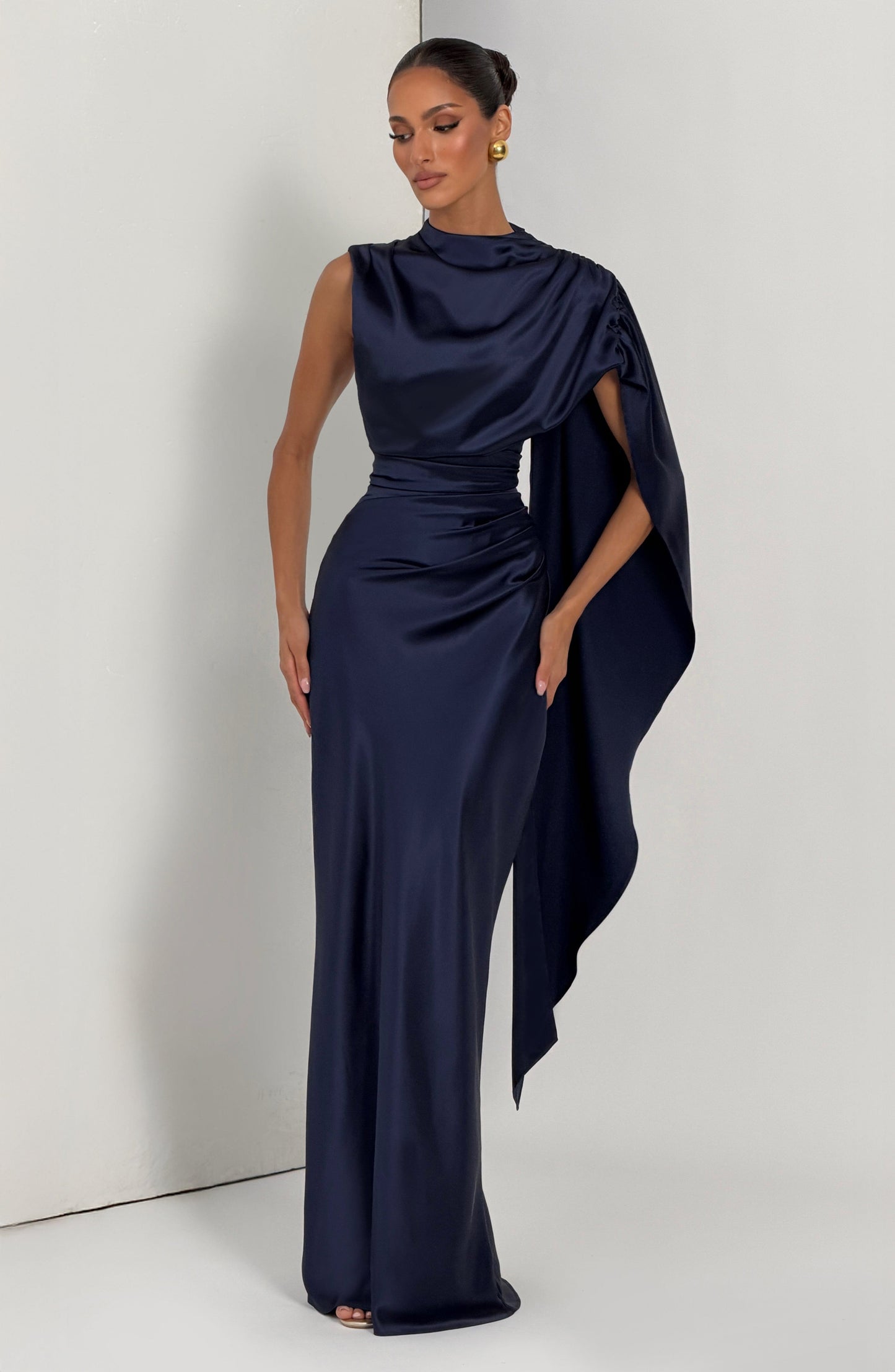 Vestido maxi Avendra - azul marino
