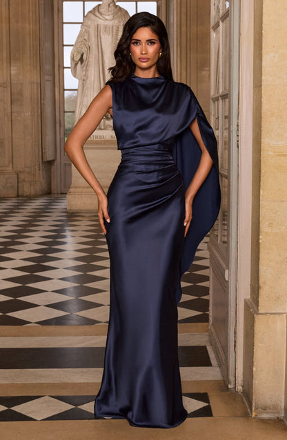 Vestido maxi Avendra - azul marino