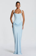 Vestido maxi Cornelia - Azul bebé