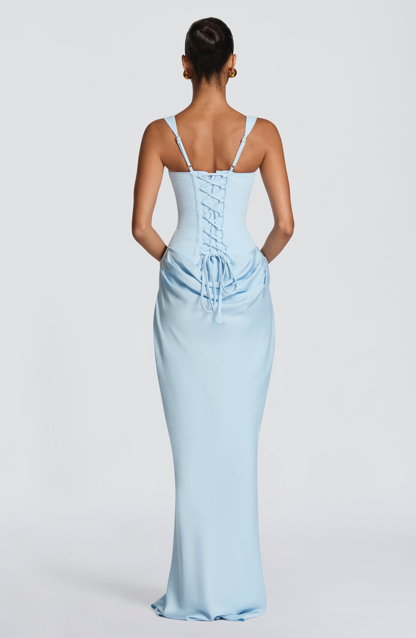 Vestido maxi Cornelia - Azul bebé