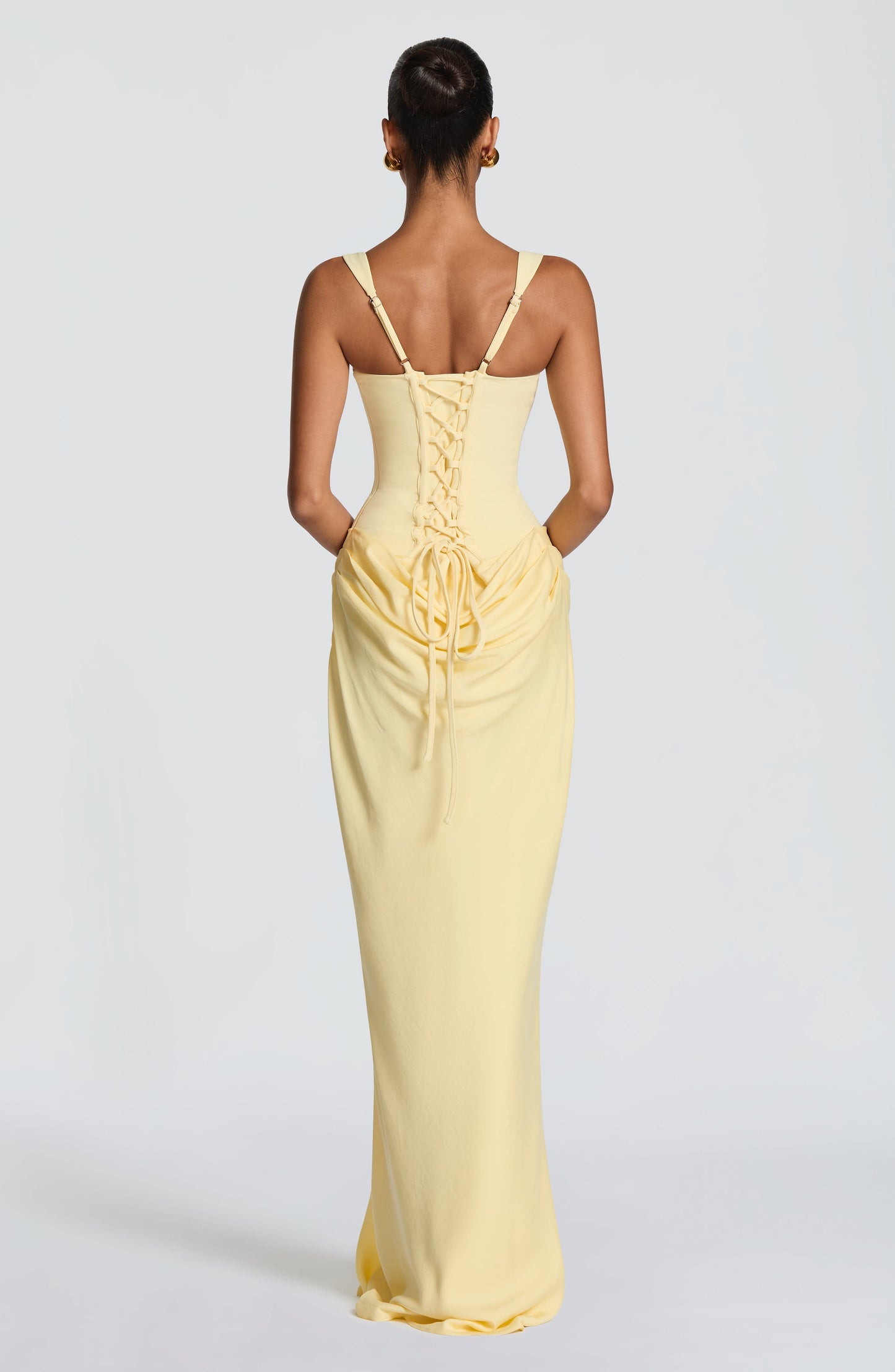 Vestido maxi Cornelia - Amarillo limón
