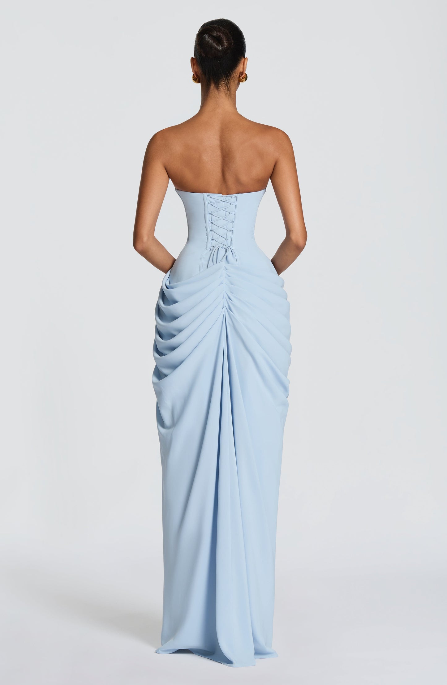 Cyra Vestido Maxi - Azul glaciar