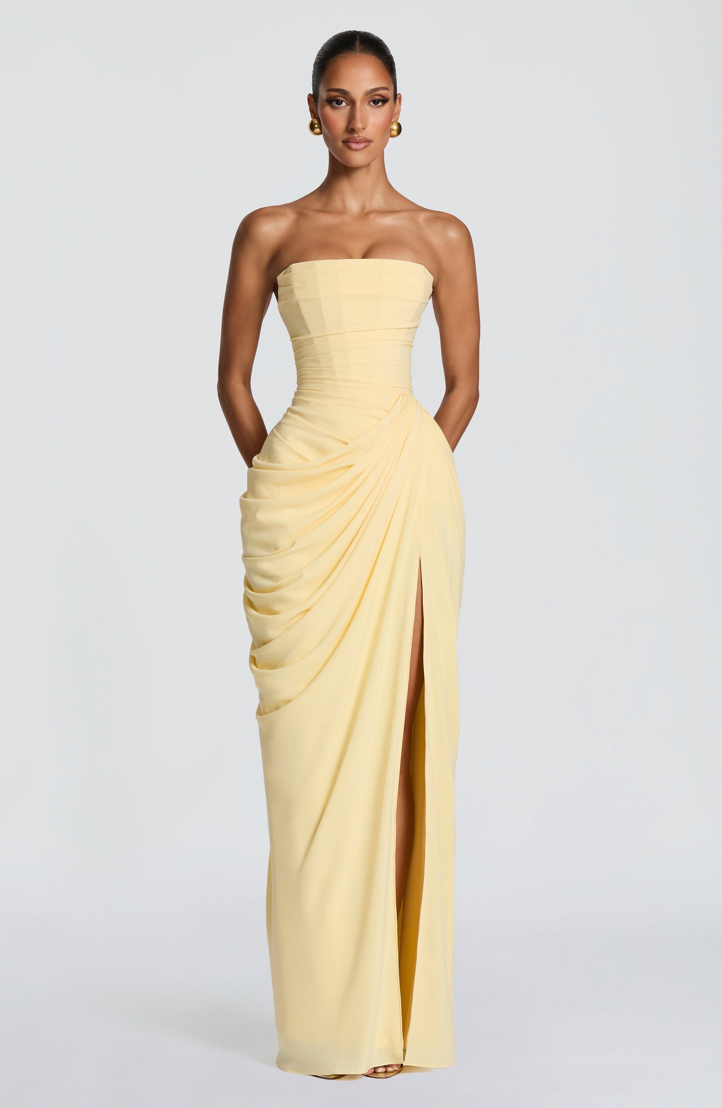 Vestido Maxi Cyra - Limón