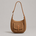 Chiara | Bolso de hombro trenzado para uso diario Marrón