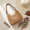 Colomba | Bolso trenzado elegante - caqui