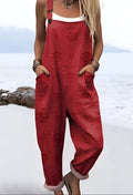 Lynn | Pantalones con tirantes y estampado de palisandro