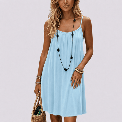 Coral Vestido de Verano Fresco