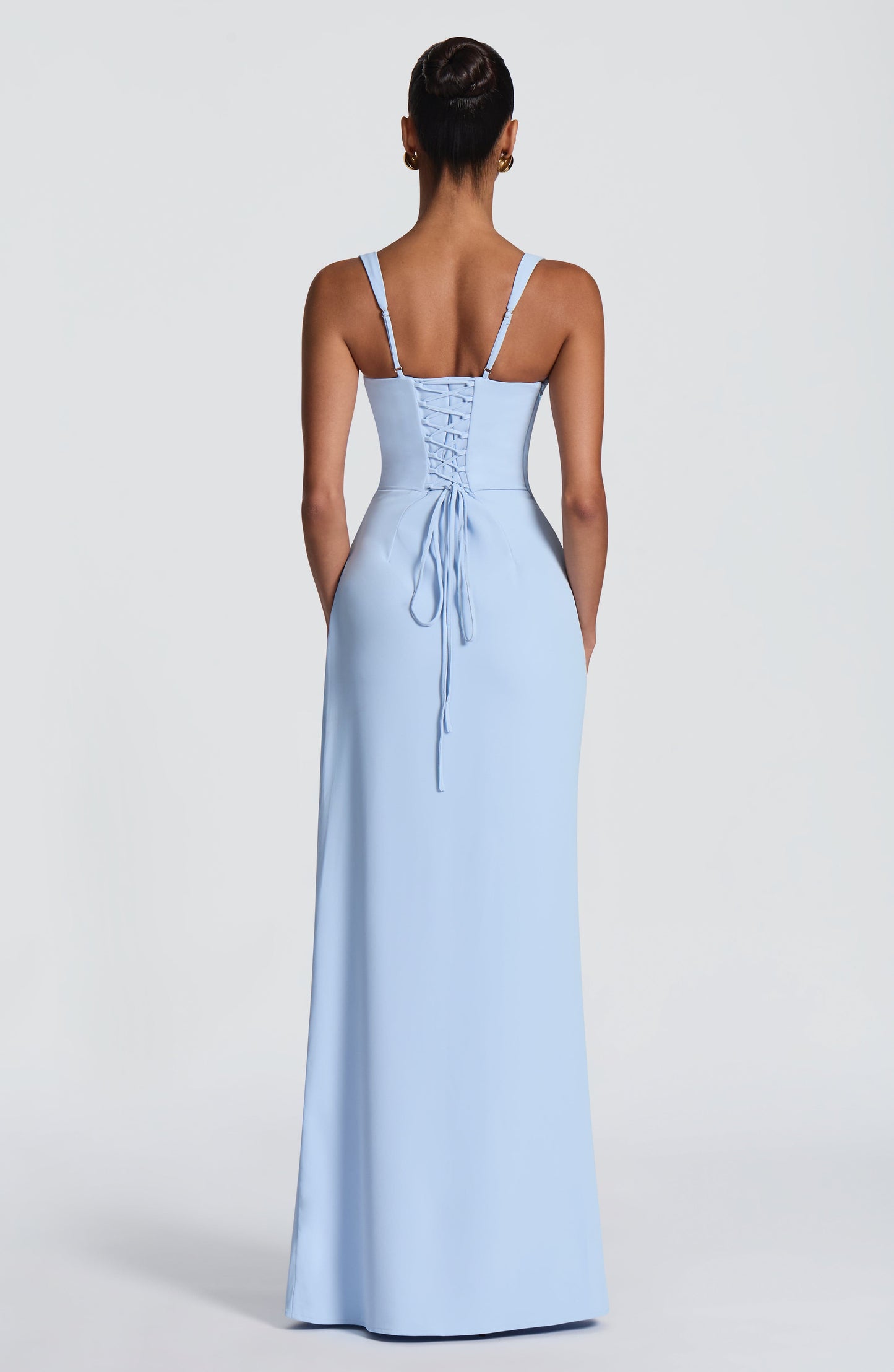 Vestido maxi Laleh - Azul glaciar