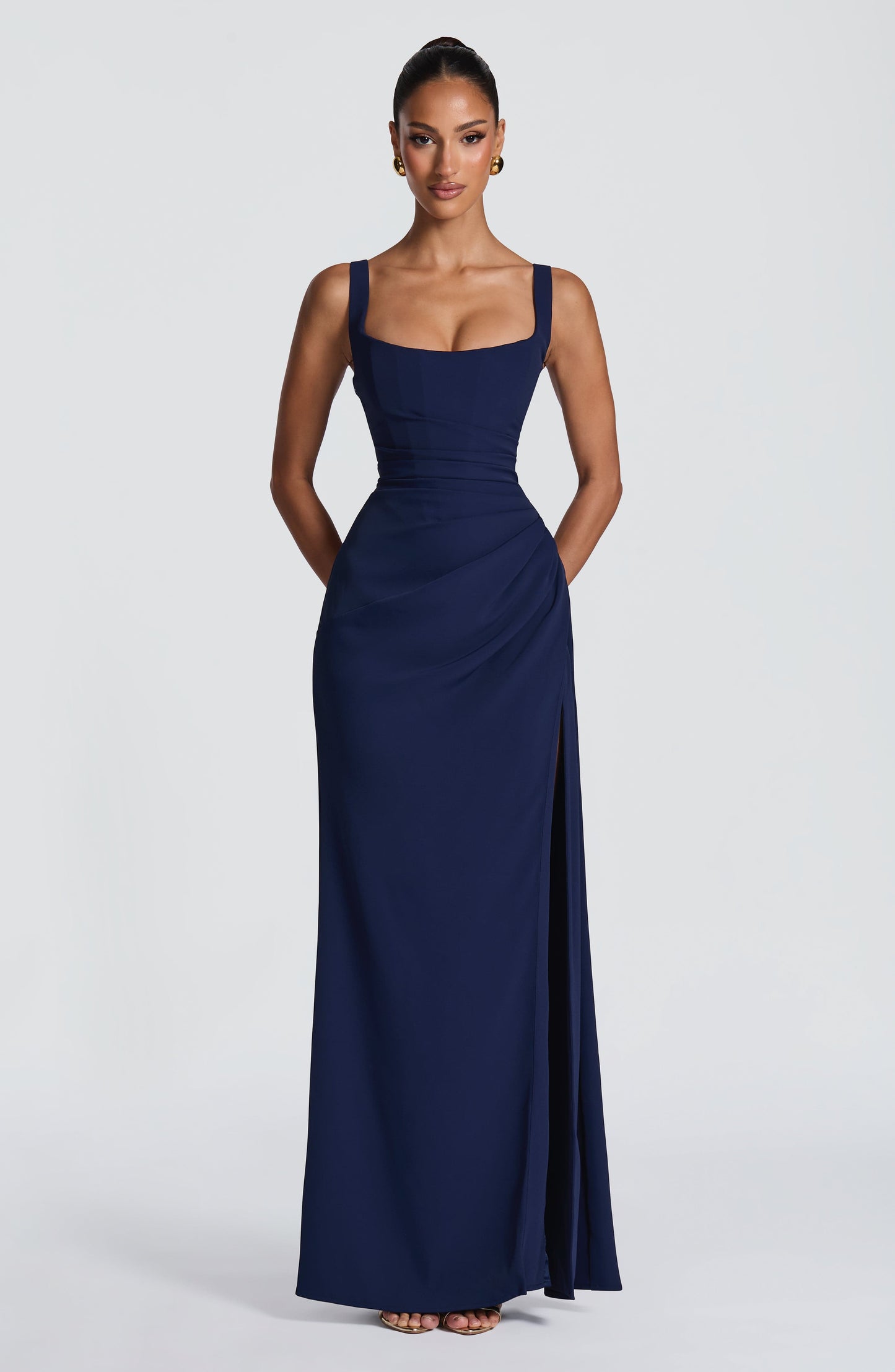 Vestido Maxi Laleh - Azul Marino