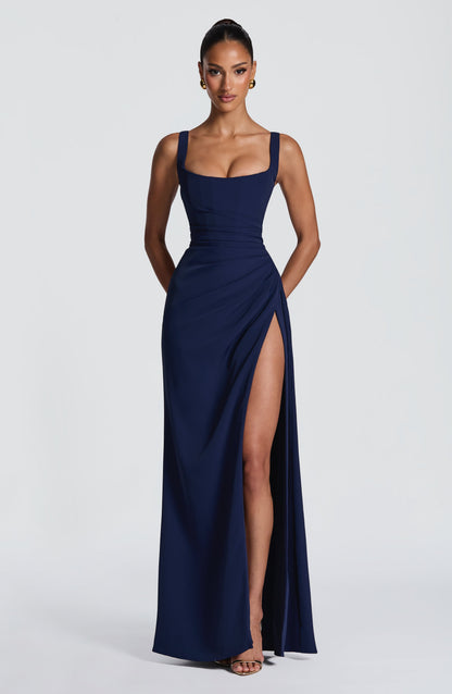Vestido Maxi Laleh - Azul Marino
