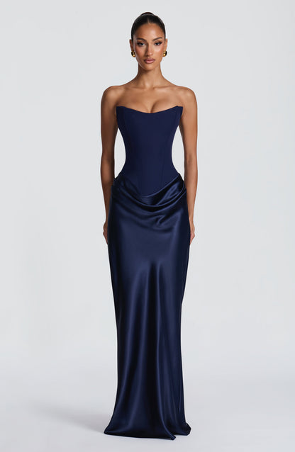 Vestido Maxi Maggie - Azul Marino