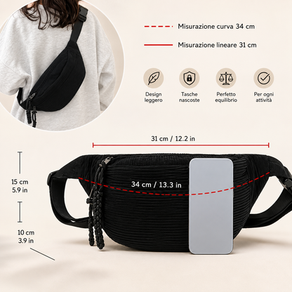 Petra | Bolso de Hombro Pana