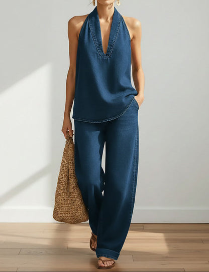 Ivy | Conjunto Denim de Dos Piezas