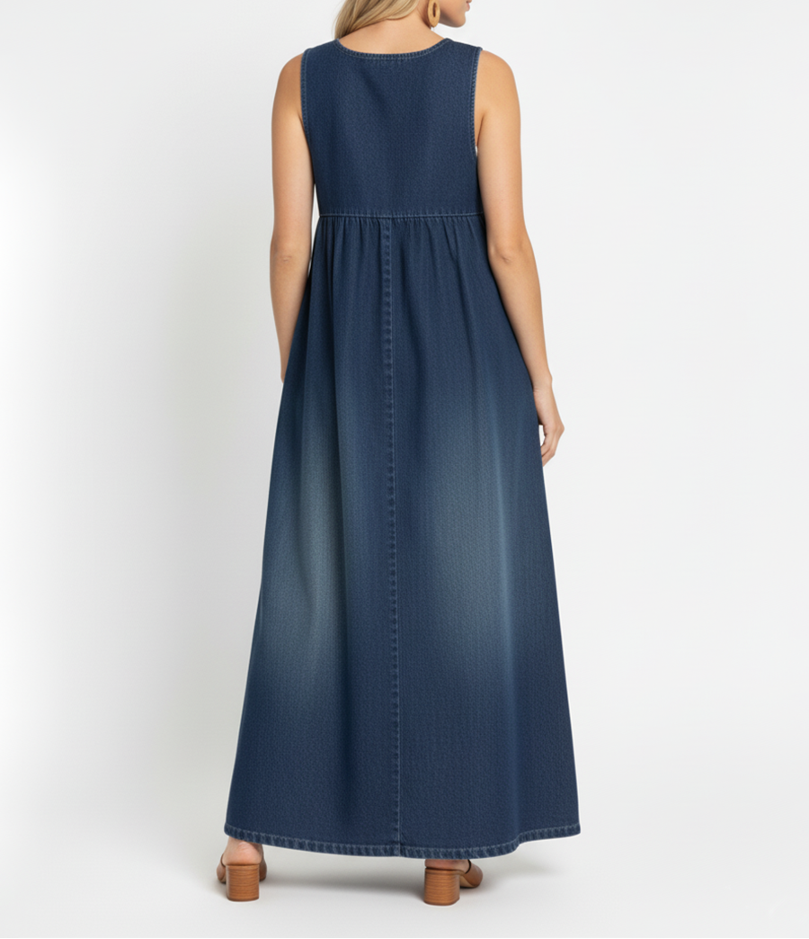 Karen | Vestido Maxi Denim Vintage