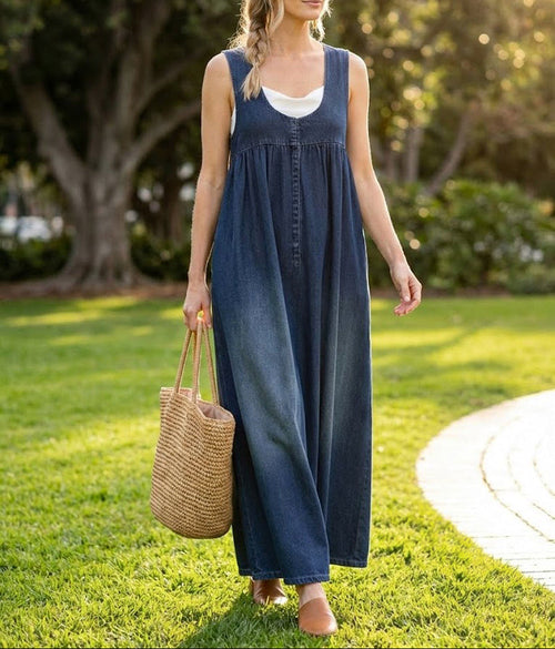 Karen | Vestido Maxi Denim Vintage