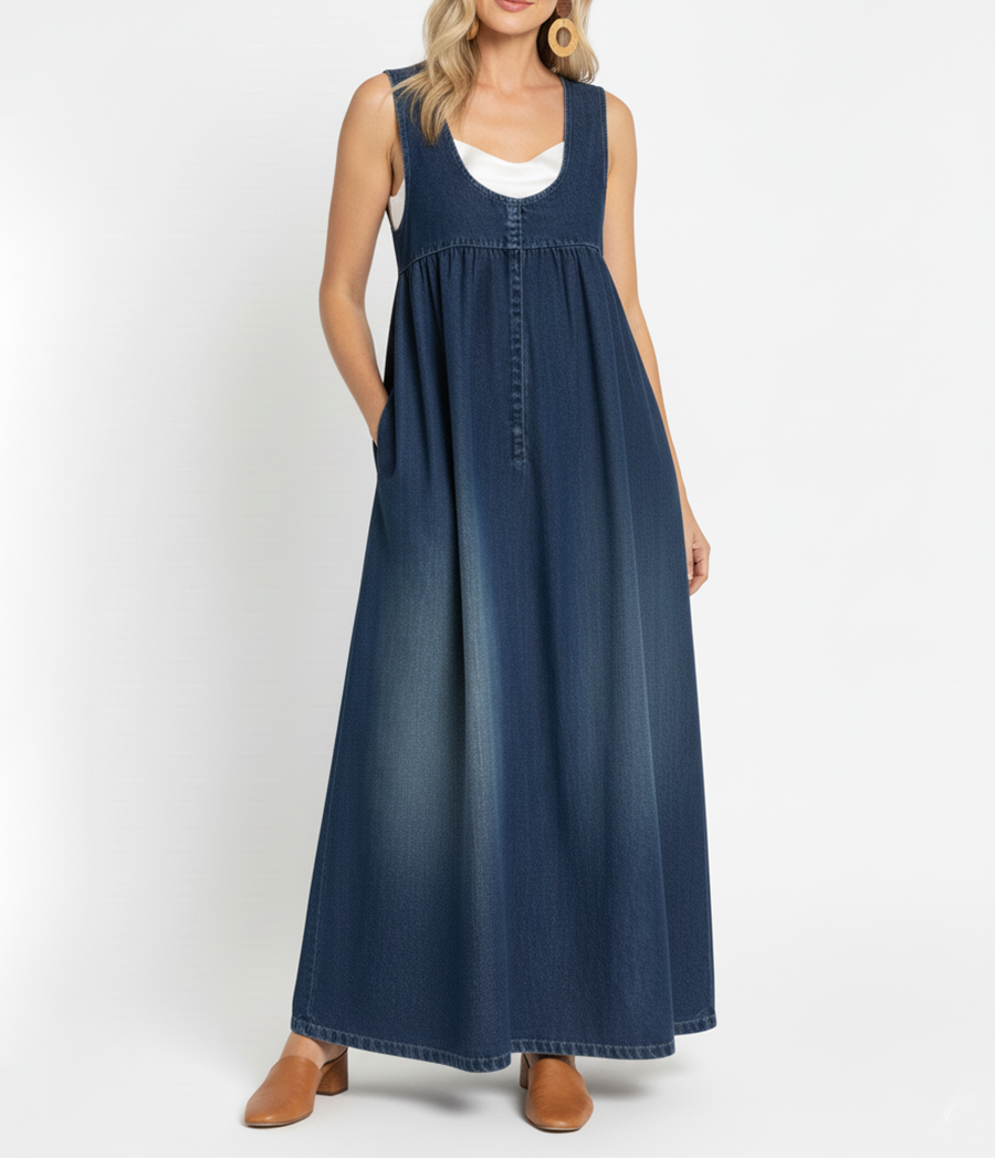 Karen | Vestido Maxi Denim Vintage