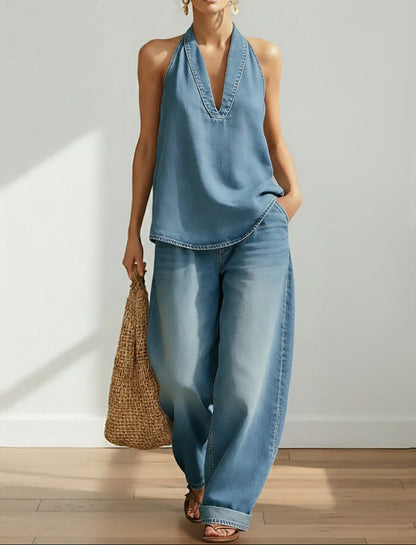 Ivy | Conjunto Denim de Dos Piezas