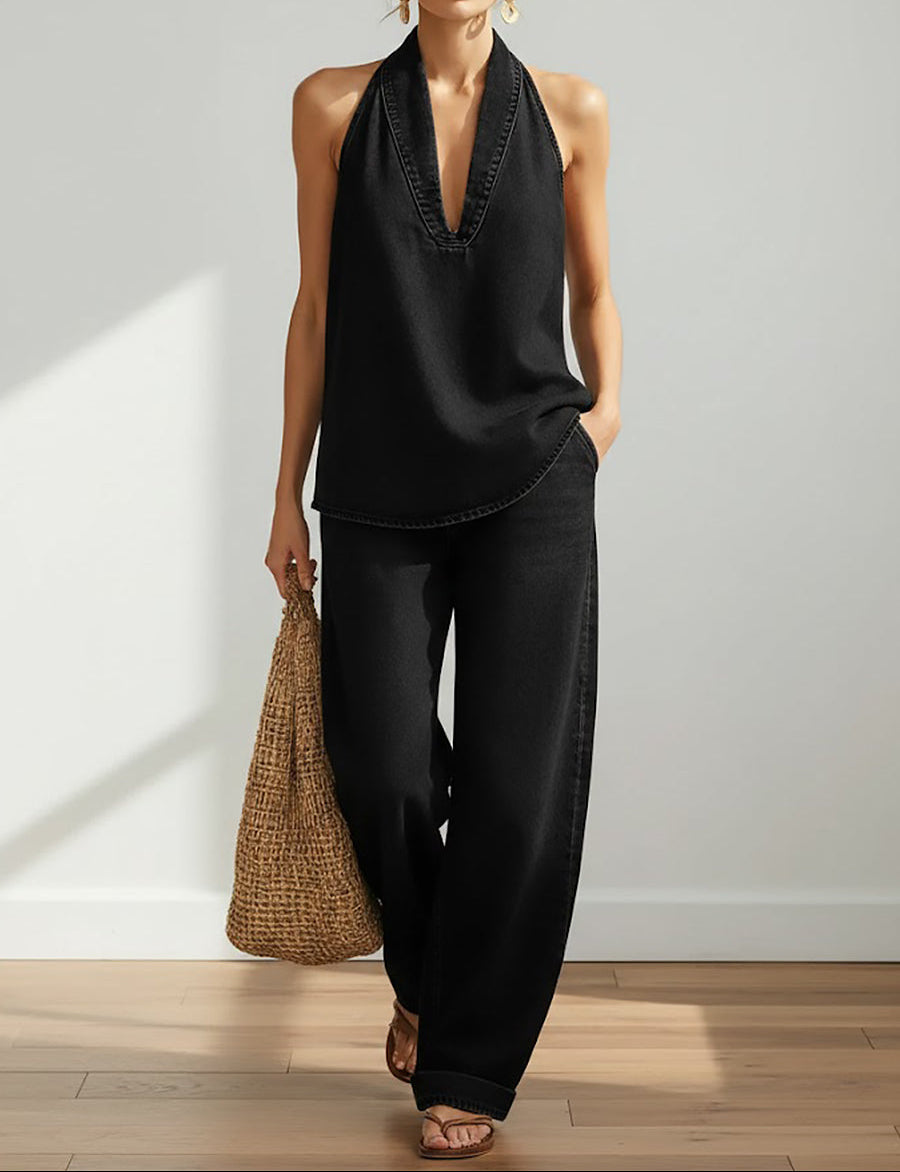 Ivy | Conjunto Denim de Dos Piezas