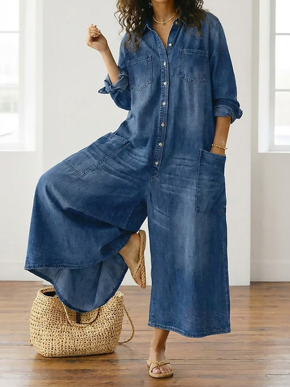 Diana | Peto Denim Vintage con Botones