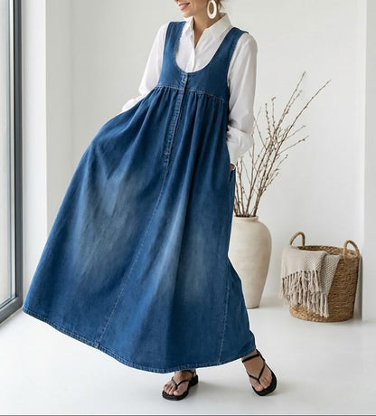 Karen | Vestido Maxi Denim Vintage