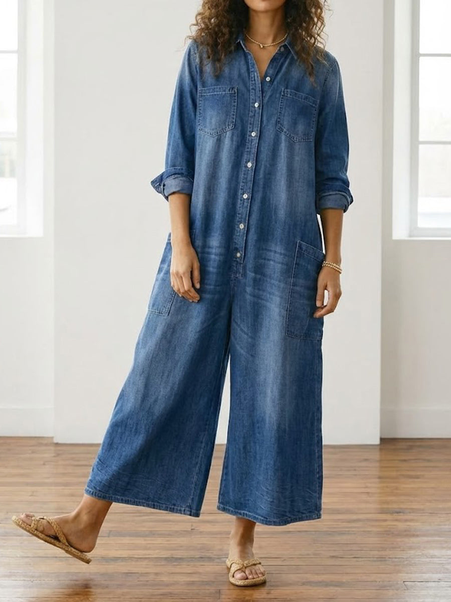 Diana | Peto Denim Vintage con Botones