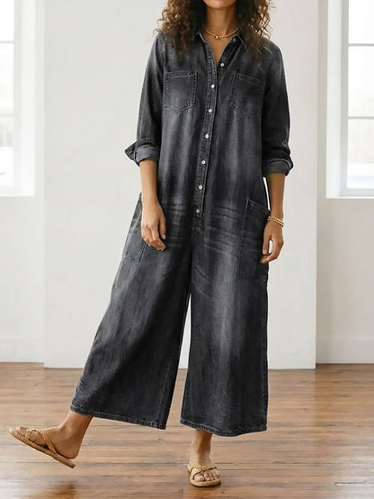 Diana | Peto Denim Vintage con Botones