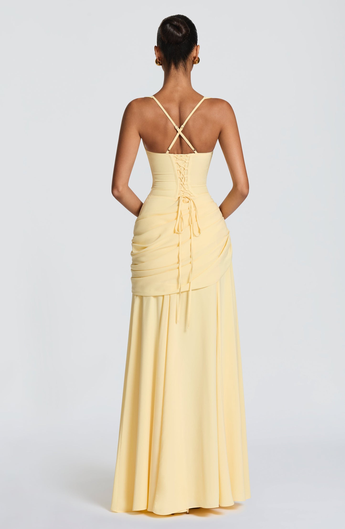 Vestido maxi Sura - Limón