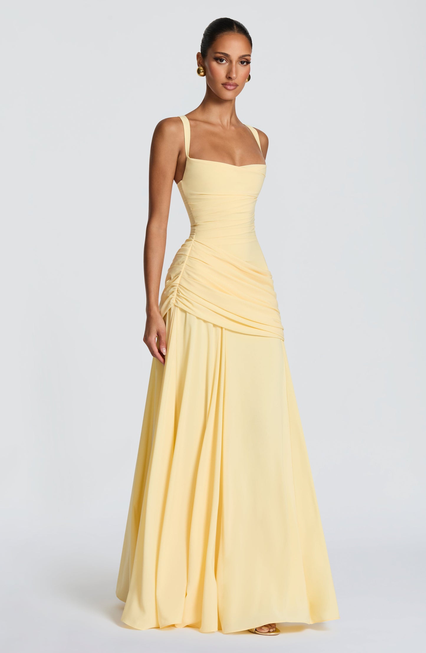 Vestido maxi Sura - Limón
