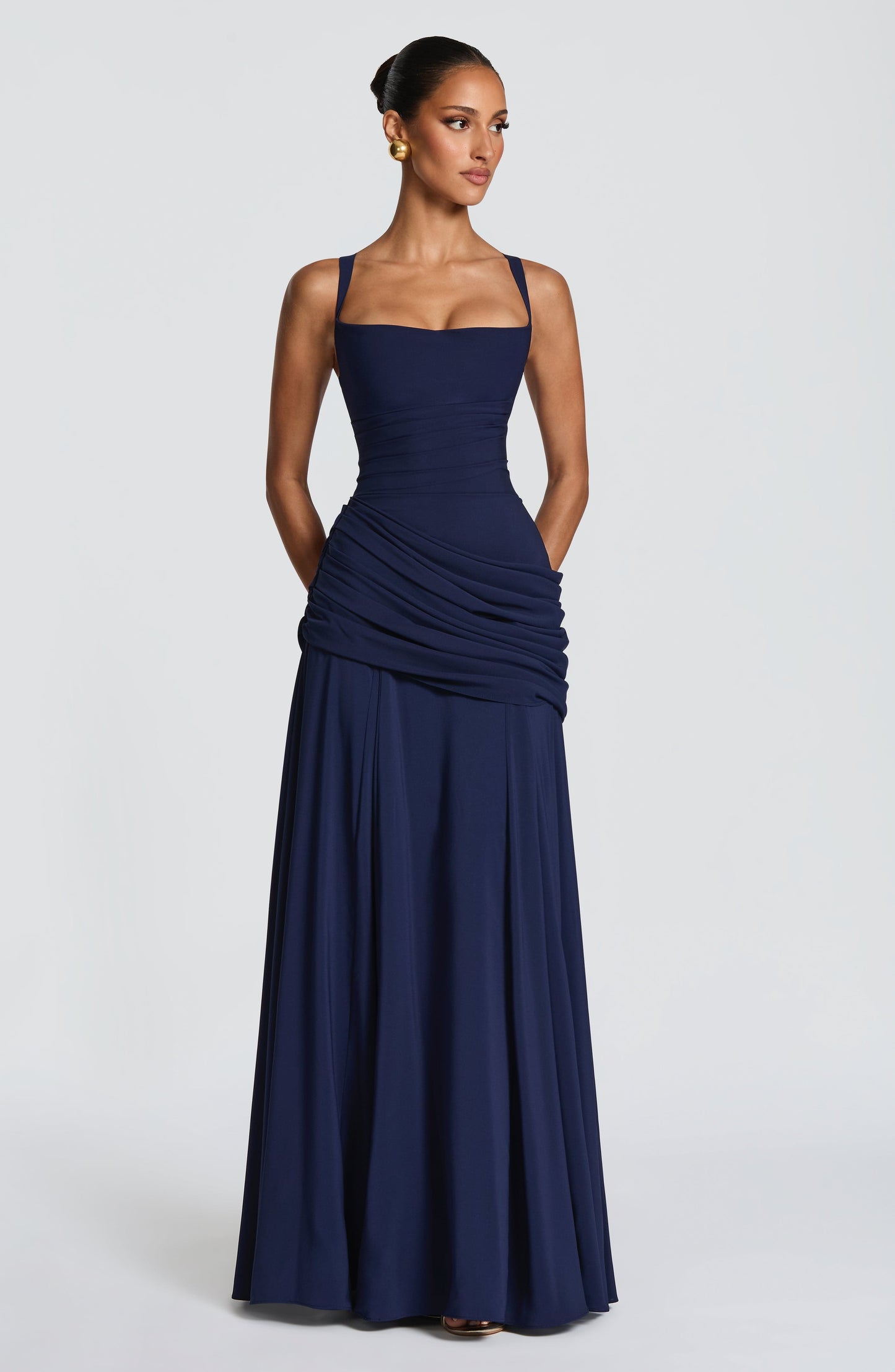Sura Vestido Maxi - Azul marino