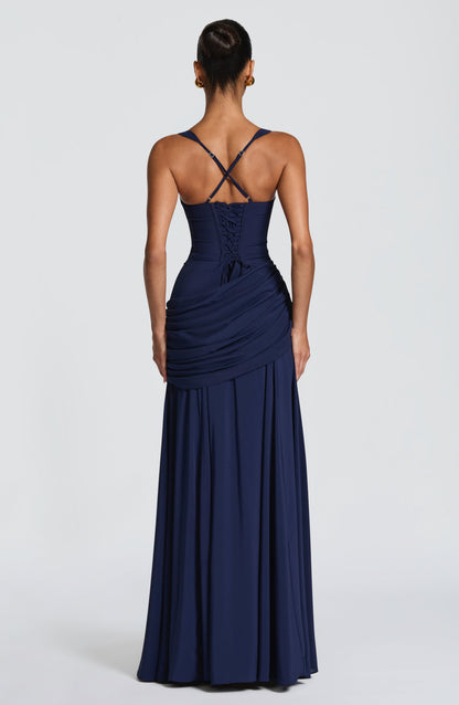 Sura Vestido Maxi - Azul marino