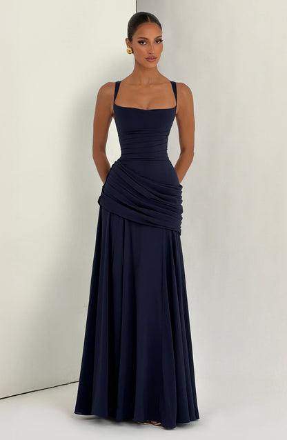Sura Vestido Maxi - Azul marino