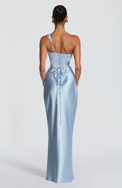 Vestido Maxi Thalassa - Azul glaciar