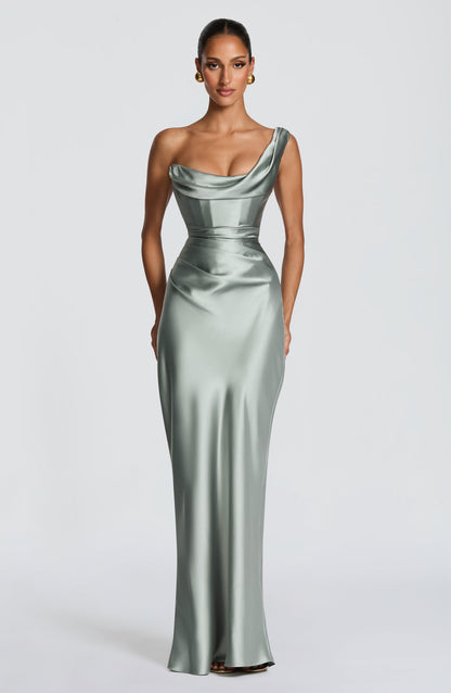 Vestido Maxi Thalassa - Salvia