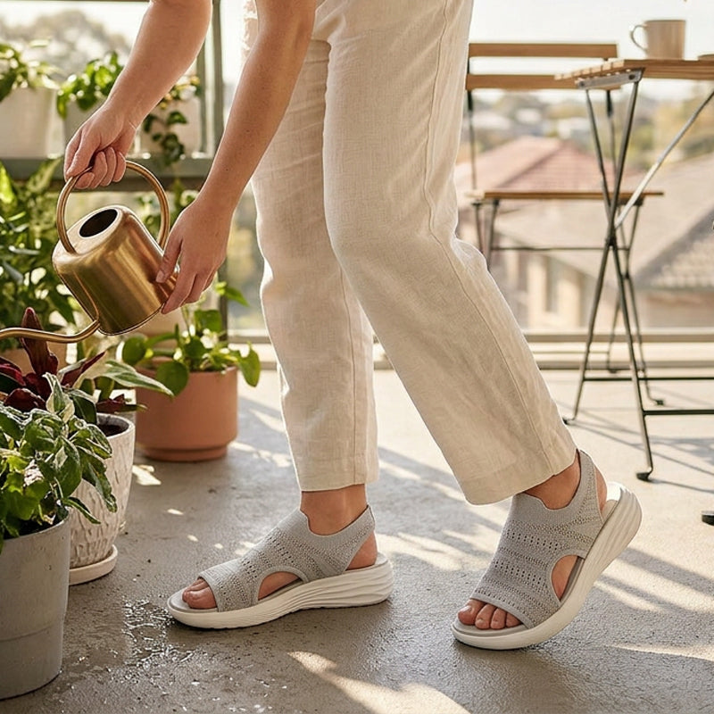 Anne™ Sandalias ortopedicas de plataforma para mujer – material transpirable para comodidad y estilo