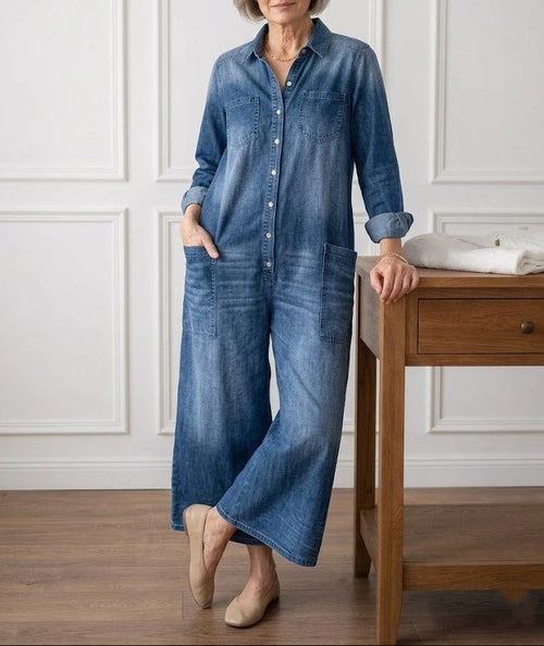 Diana | Peto Denim Vintage con Botones