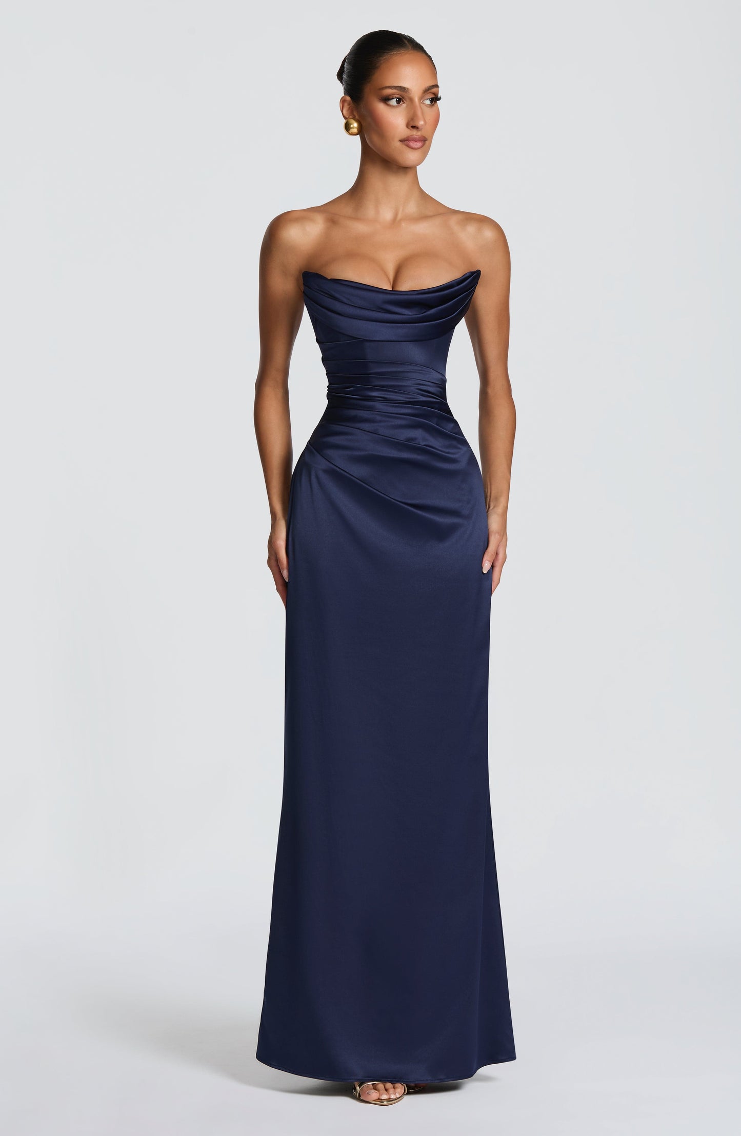 Vestido maxi Vessa - Azul marino
