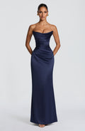 Vestido maxi Vessa - Azul marino