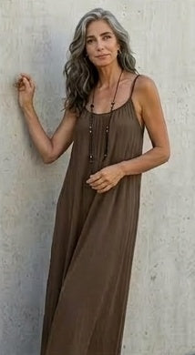 Coral Vestido de Verano Fresco