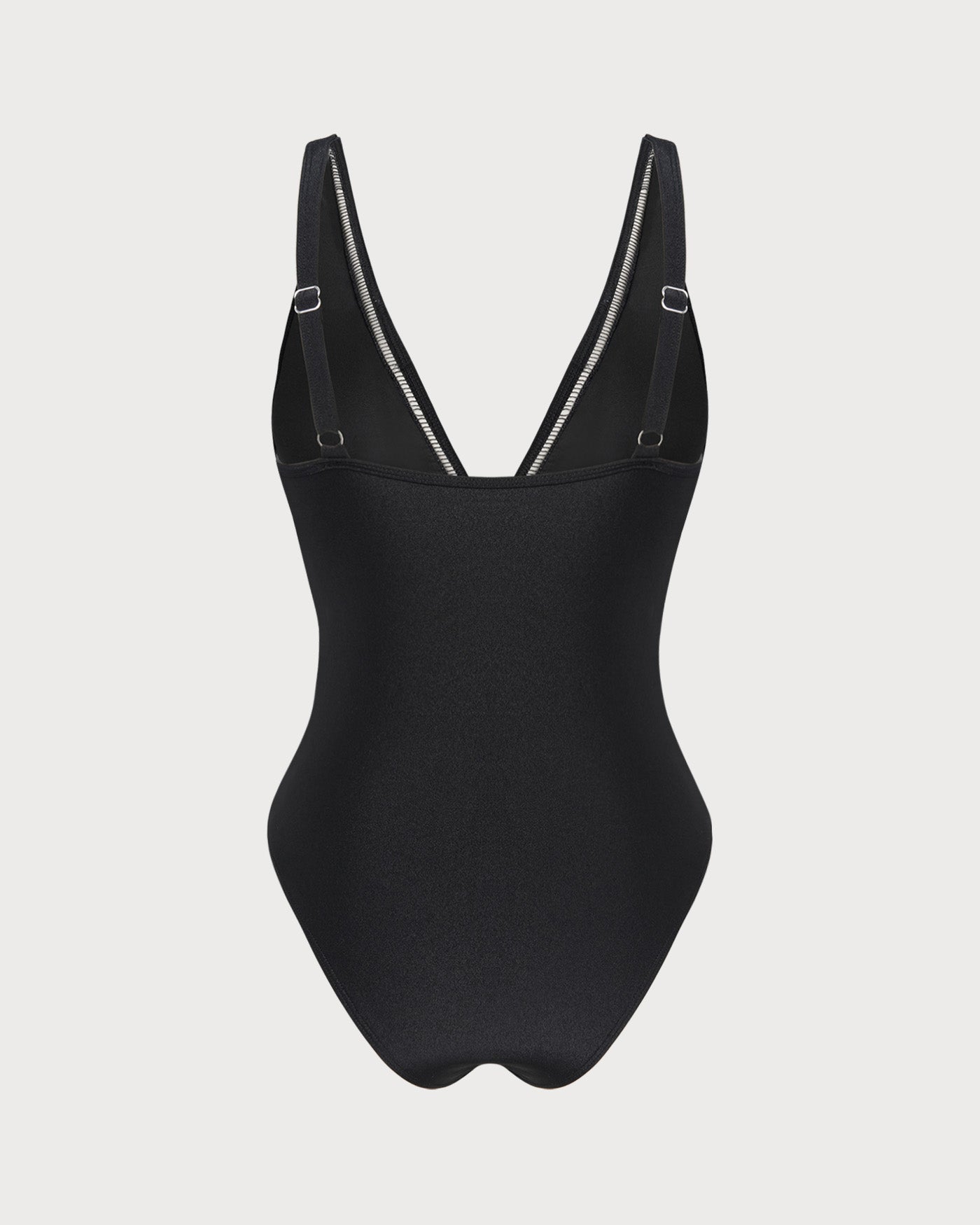 Bañador de una pieza tipo bralette negro liso