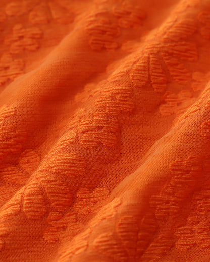 Conjunto de bikini con bralette de jacquard naranja