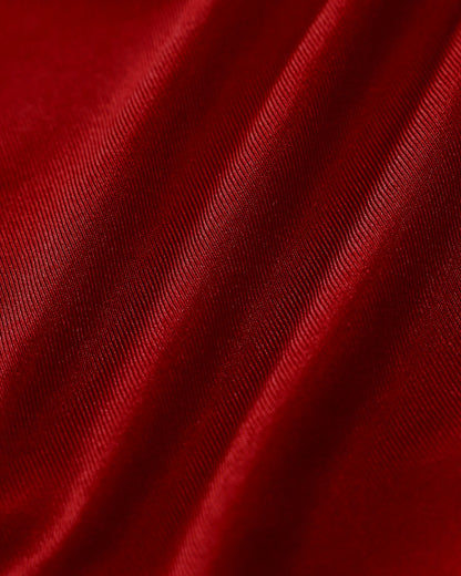Conjunto de bikini de corte triangular rojo y cintura baja